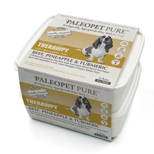 THERAWPY Beef, Pineapple & Turmeric Meal – 1,5 Kg (2 x 750g)