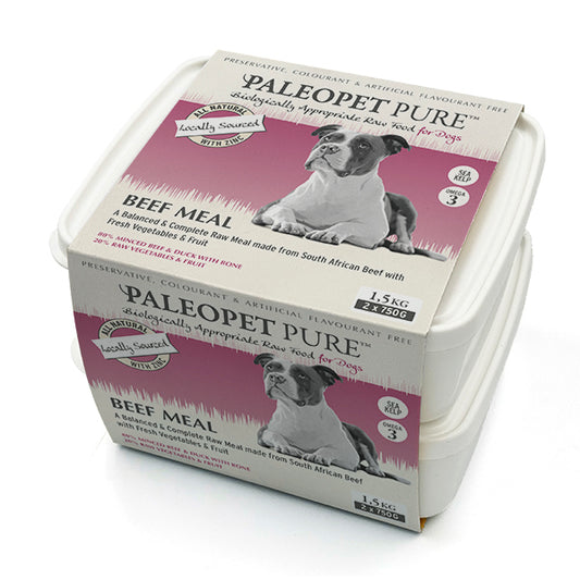 PaleoPet Pure Beef Meal – 1,5 Kg (2 x 750g)
