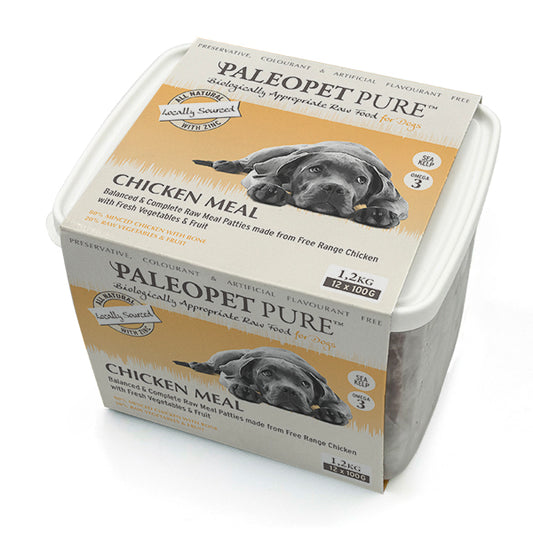 PaleoPet Pure Chicken Meal Patties – 1,2 Kg