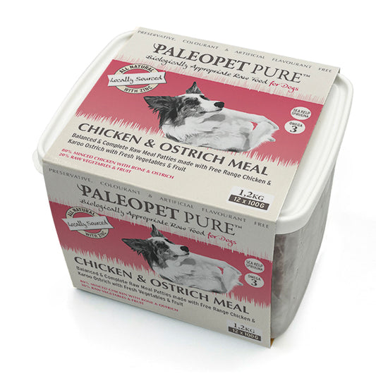 Chicken & Ostrich Meal Patties – 1,2 Kg