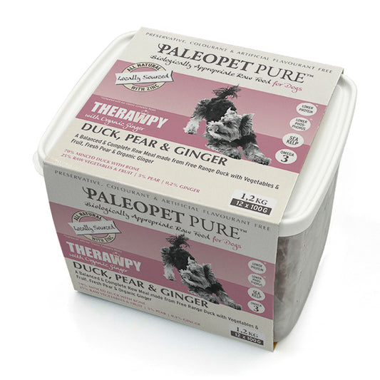 THERAWPY Duck, Pear & Ginger Meal Patties – 1,2 Kg