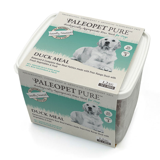 PaleoPet Pure Duck Meal Patties – 1,2 Kg