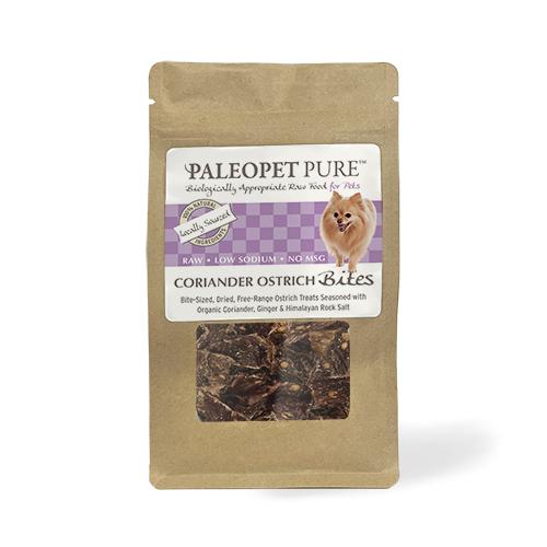 PaleoPet Pure Coriander Ostrich Bites – 100g